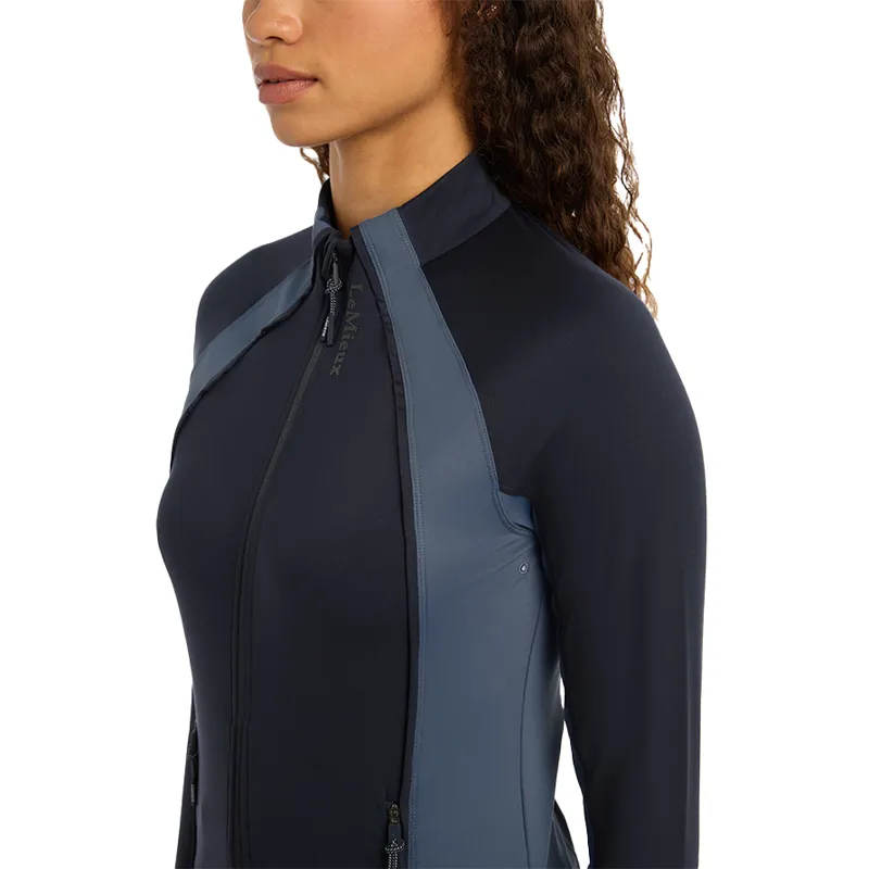 LeMieux Carly Ladies Zip Through Top - Navy-5
