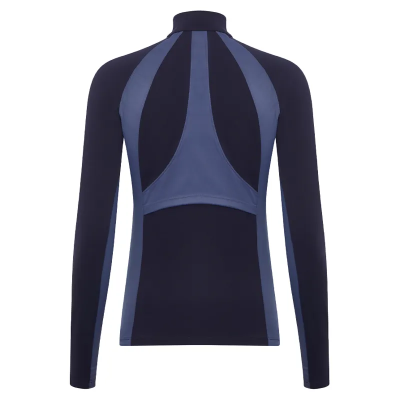 LeMieux Carly Ladies Zip Through Top - Navy-4