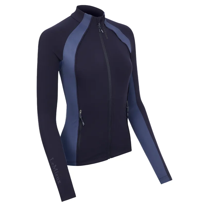 LeMieux Carly Ladies Zip Through Top - Navy-6