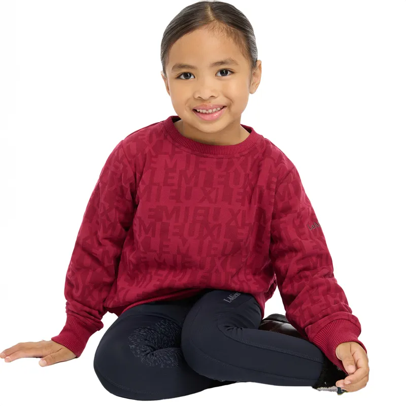 LeMieux Mini Casey Crew Junior Sweatshirt - Ember-7