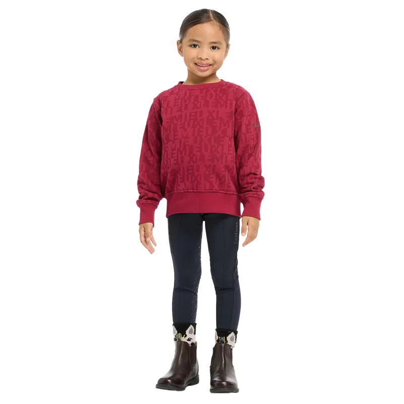 LeMieux Mini Casey Crew Junior Sweatshirt - Ember-3