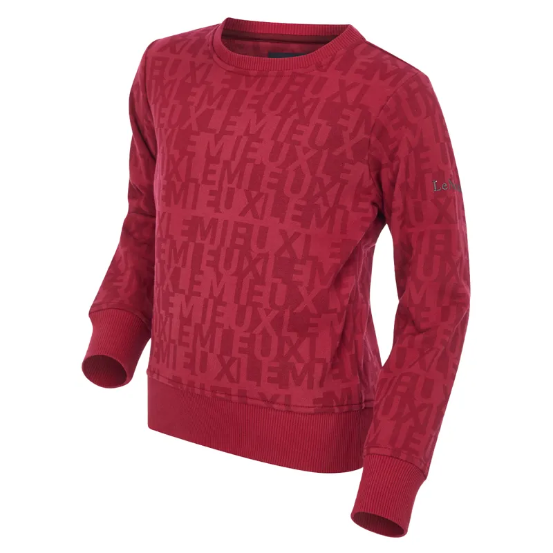 LeMieux Mini Casey Crew Junior Sweatshirt - Ember-4