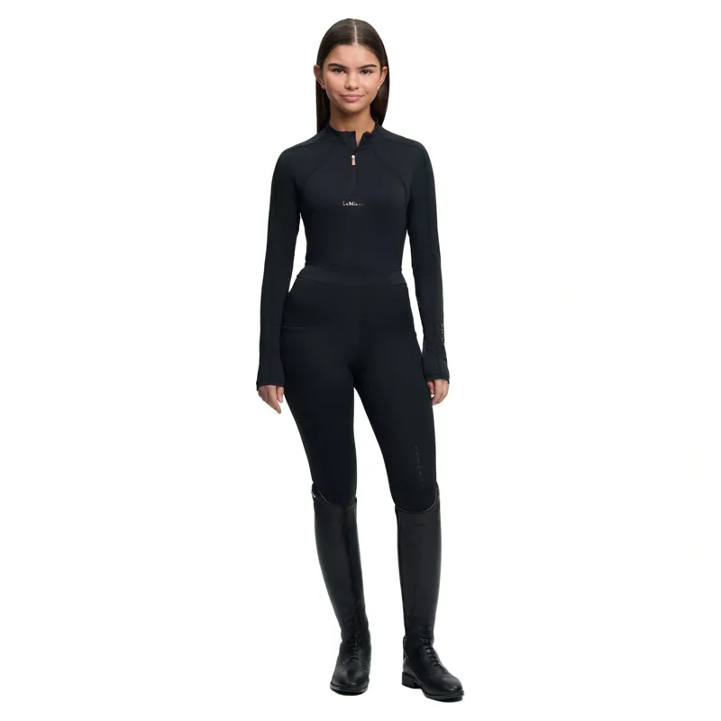 LeMieux Sparkle Young Rider Base Layer - Black-4