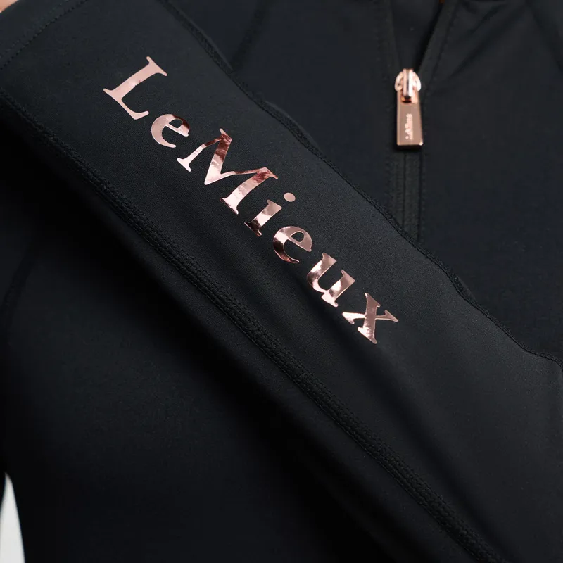 LeMieux Sparkle Young Rider Base Layer - Black-7