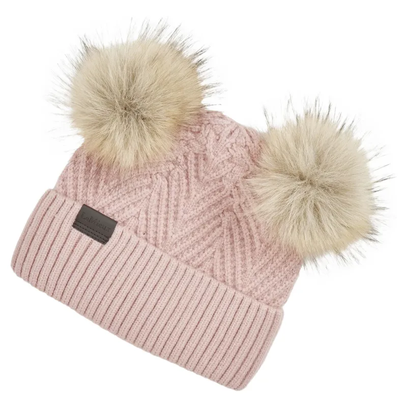 LeMieux Mini Double Pom Beanie - Petal-1