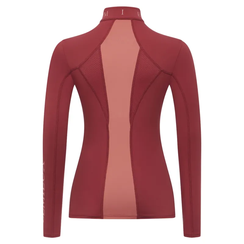 LeMieux Young Rider Mia Mesh Long Sleeve Base Layer - Russet-5