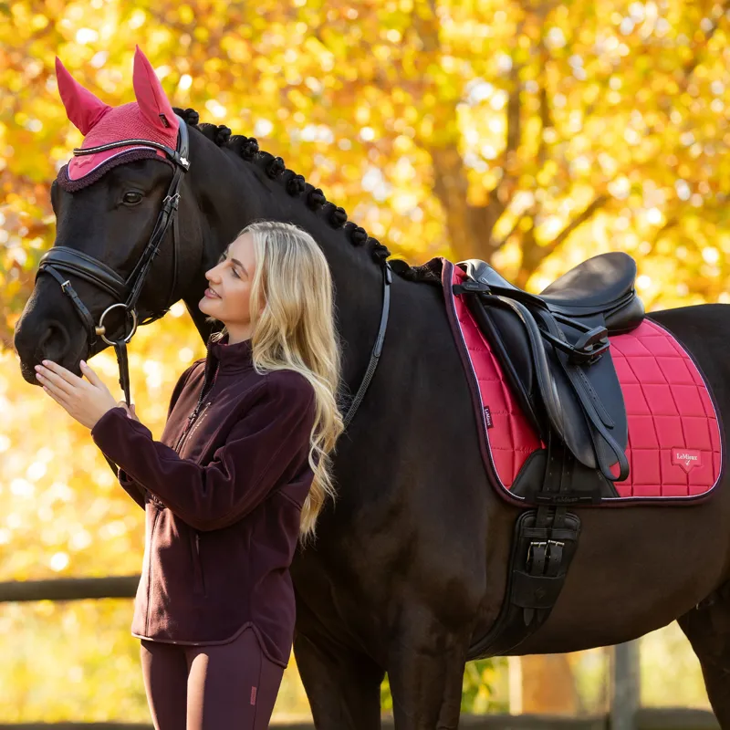 LeMieux Clara Womens Hybrid Fleece - Damson-6