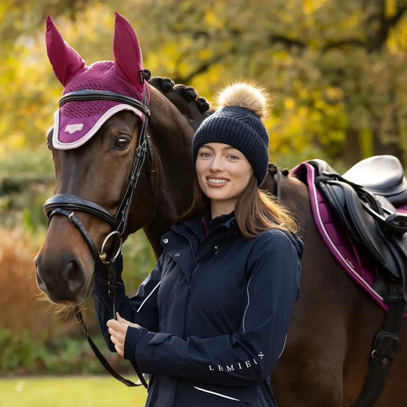 LeMieux Clara Knit Beanie - Navy-4