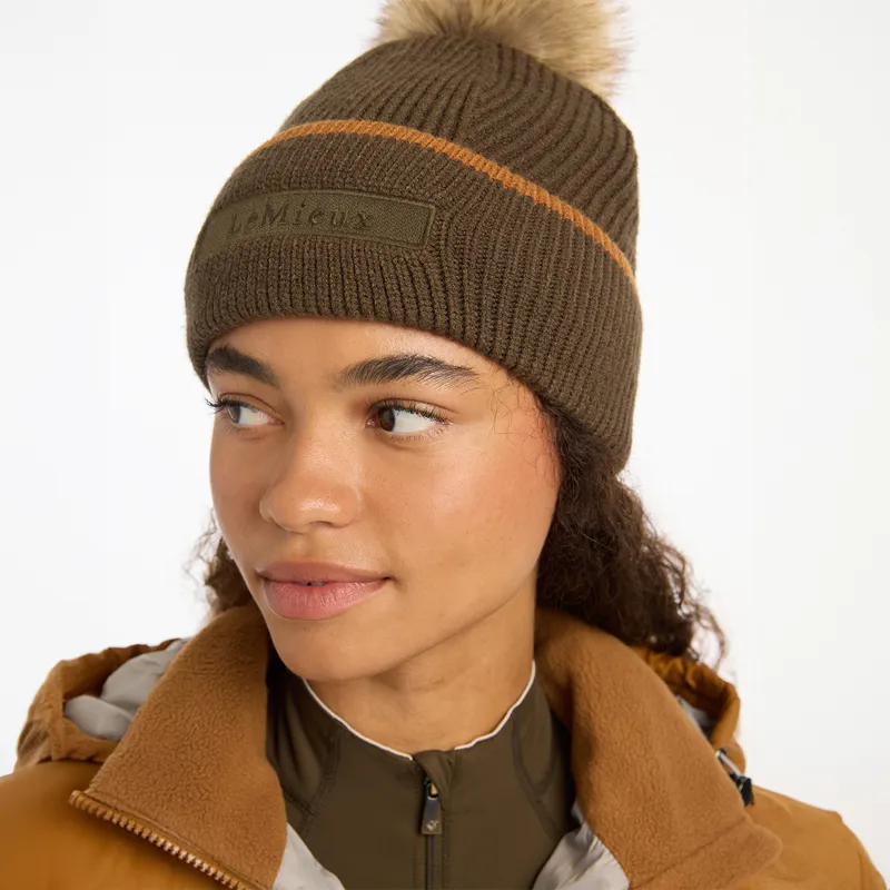 LeMieux Clara Cable Beanie Hat - Alpine-4