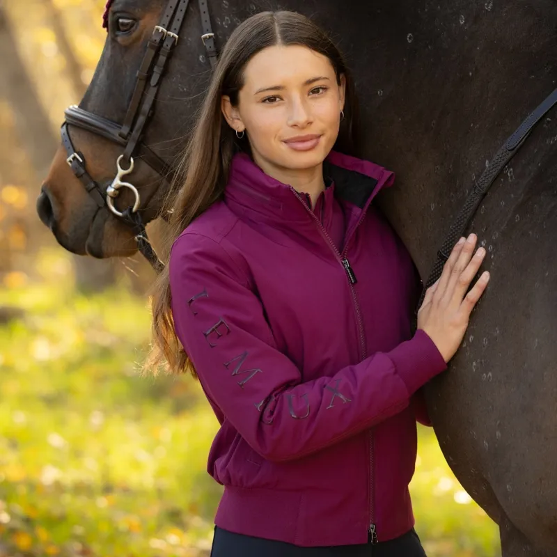 LeMieux Young Rider Clarissa Waterproof Crew Jacket - Blackberry Pre-Order-6