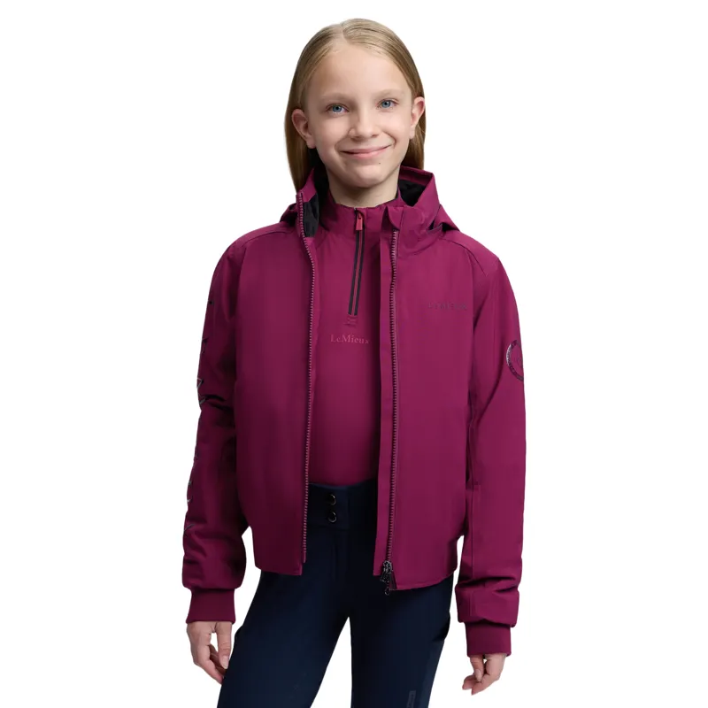 LeMieux Young Rider Clarissa Waterproof Crew Jacket - Blackberry Pre-Order