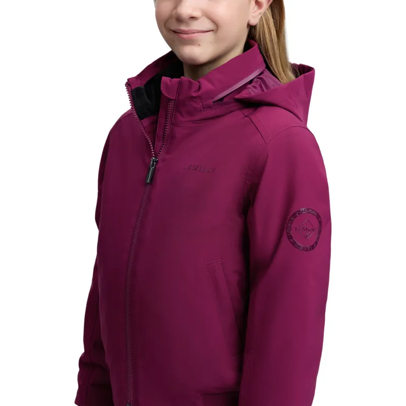 LeMieux Young Rider Clarissa Waterproof Crew Jacket - Blackberry Pre-Order-4