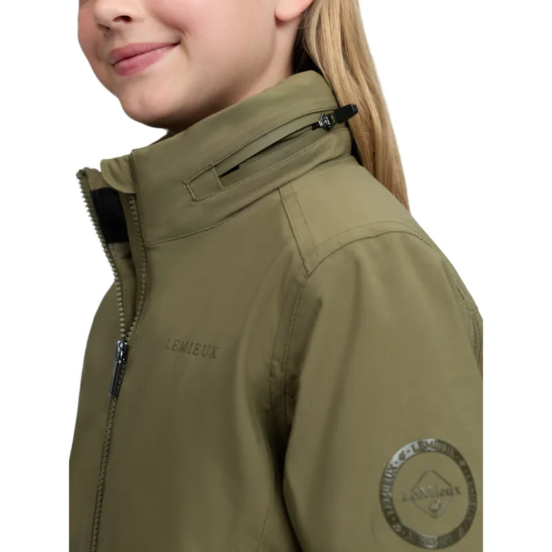 LeMieux Young Rider Clarissa Waterproof Crew Jacket - Willow Green Pre-Order-5