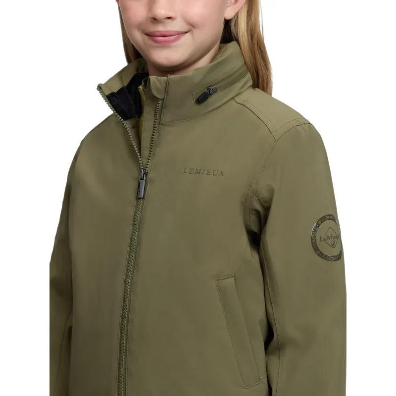 LeMieux Young Rider Clarissa Waterproof Crew Jacket - Willow Green Pre-Order-3