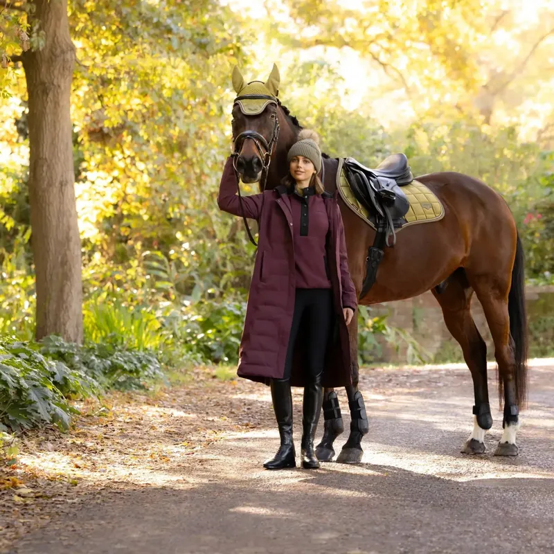 LeMieux Loire Classic Close Contact Square Saddlecloth - Gooseberry-3