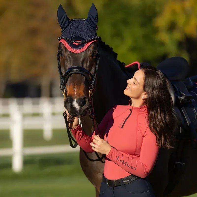 LeMieux Classique Womens Base Layer - Cranberry-5