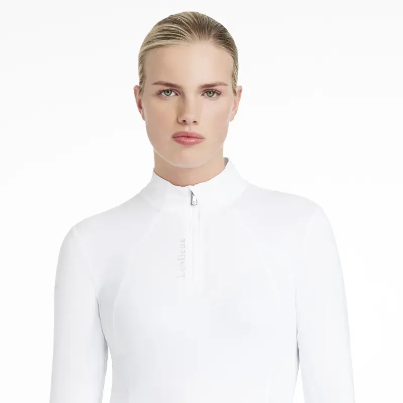 LeMieux Classique Womens Base Layer - White-3