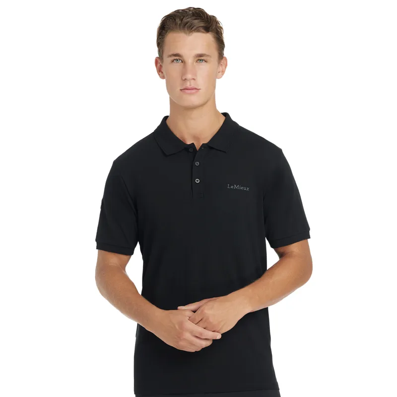 LeMieux Classique Mens Polo Shirt - Black-3