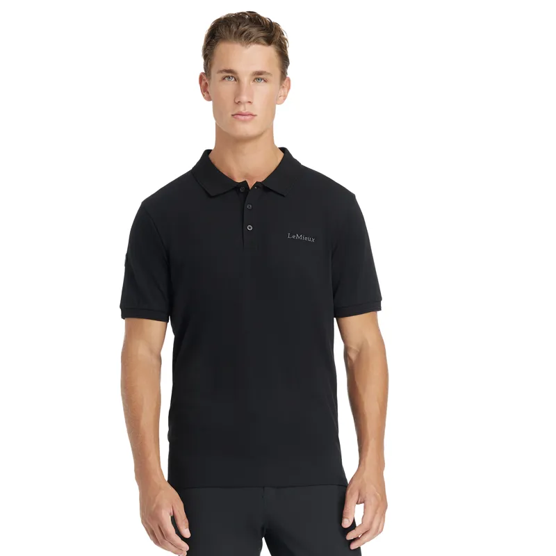 LeMieux Classique Mens Polo Shirt - Black