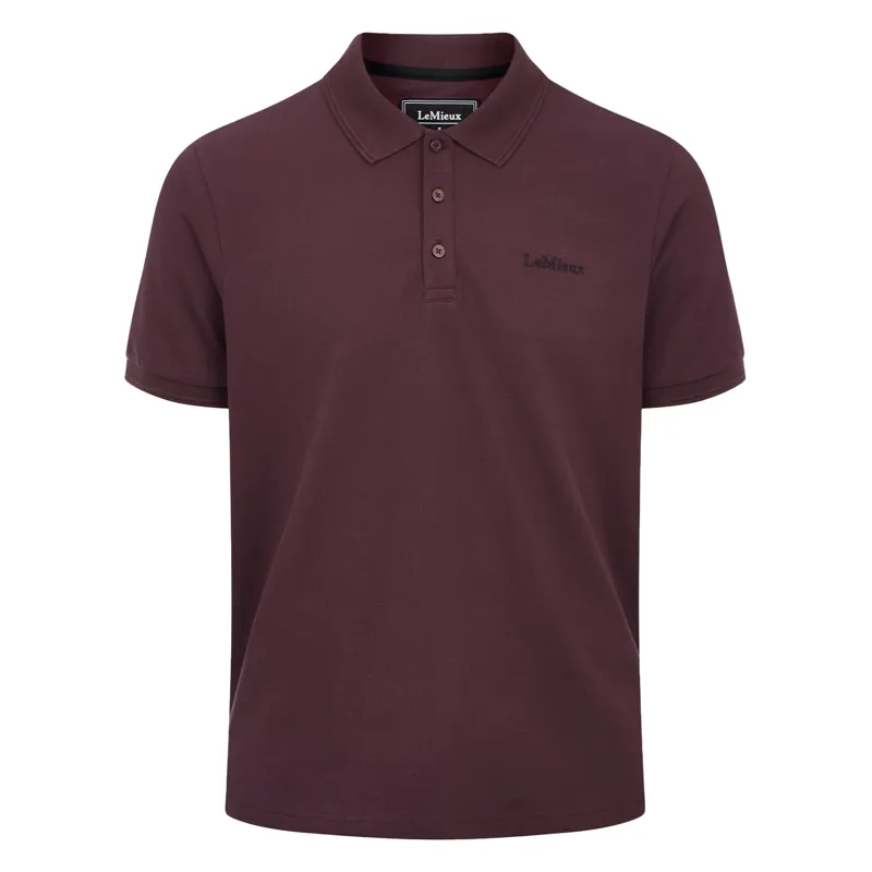 LeMieux Classique Mens Polo Shirt - Damson-2