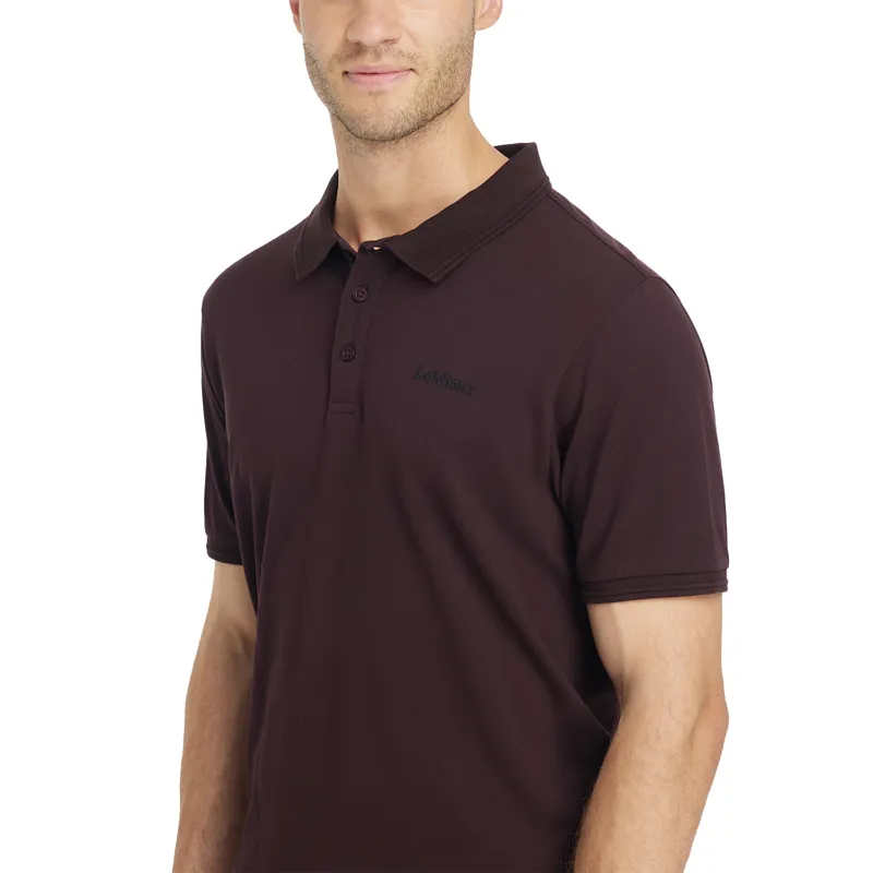 LeMieux Classique Mens Polo Shirt - Damson-3
