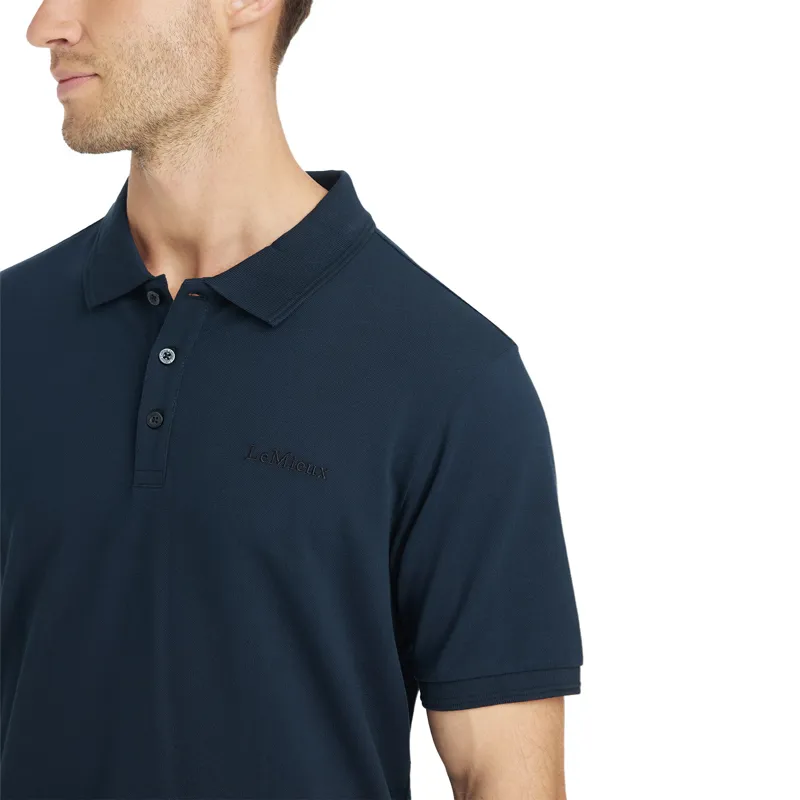 LeMieux Classique Mens Polo Shirt - Navy-4
