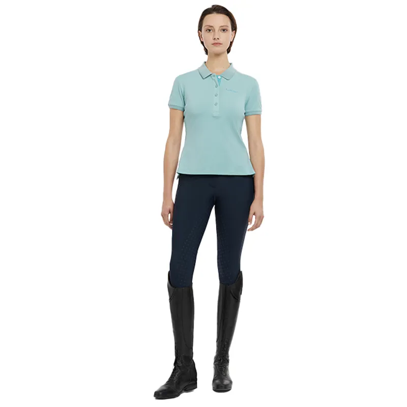 LeMieux Classique Ladies Polo Shirt - Aqua-2