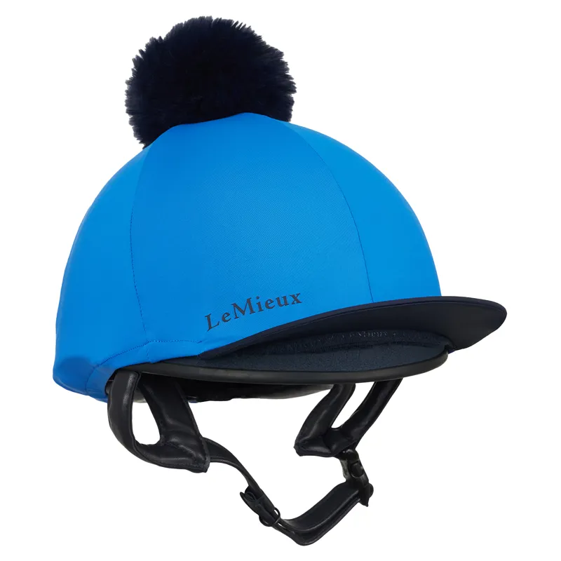 LeMieux Classique Pom Hat Silk - Benetton Blue