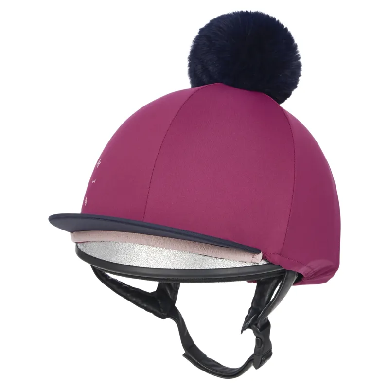 LeMieux Classique Pom Hat Silk - Blackberry-2