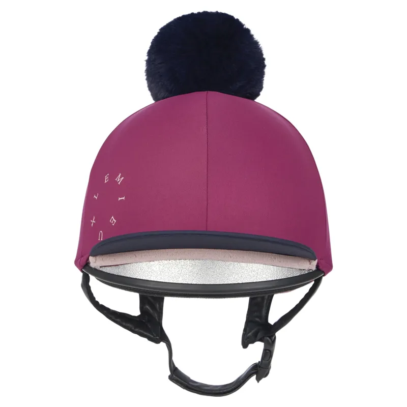 LeMieux Classique Pom Hat Silk - Blackberry-1