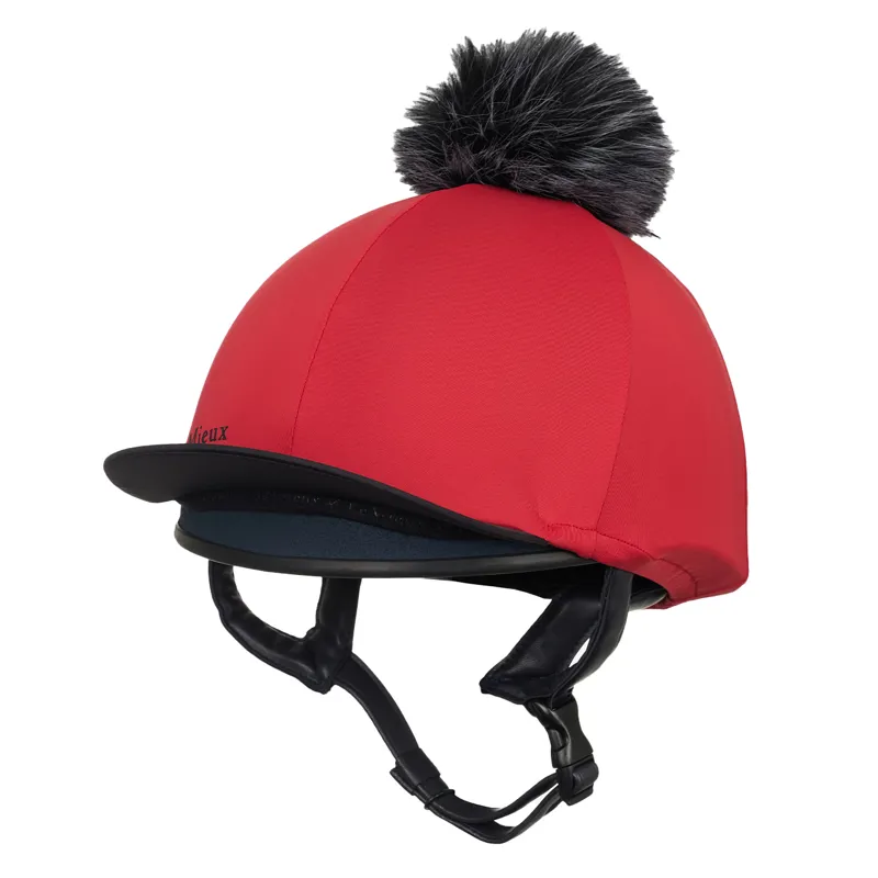 LeMieux Classique Pom Hat Silk - Chilli-1