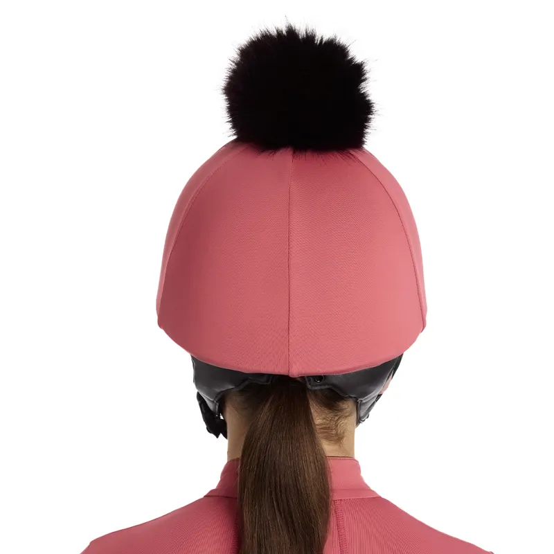 LeMieux Classique Pom Hat Silk - Cranberry-1
