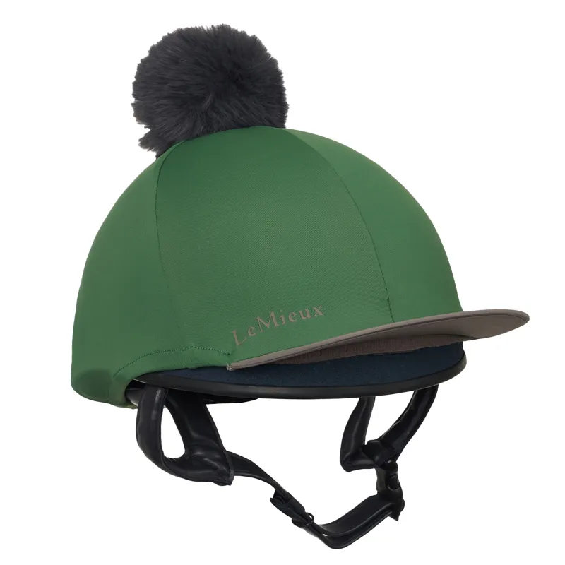 LeMieux Classique Pom Hat Silk - Hunter Green