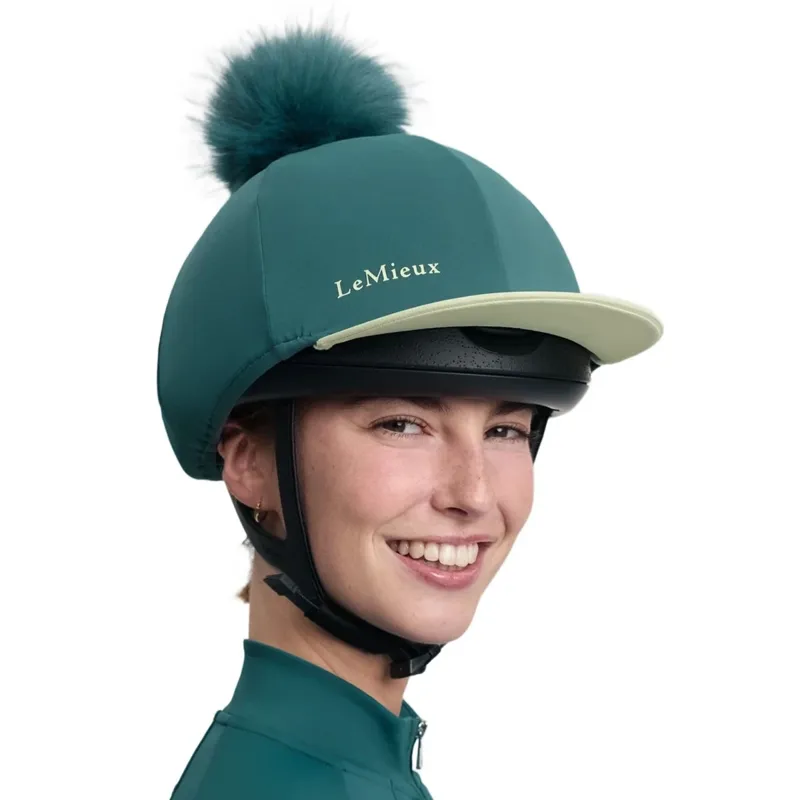 LeMieux Classique Pom Hat Silk - Jungle-5