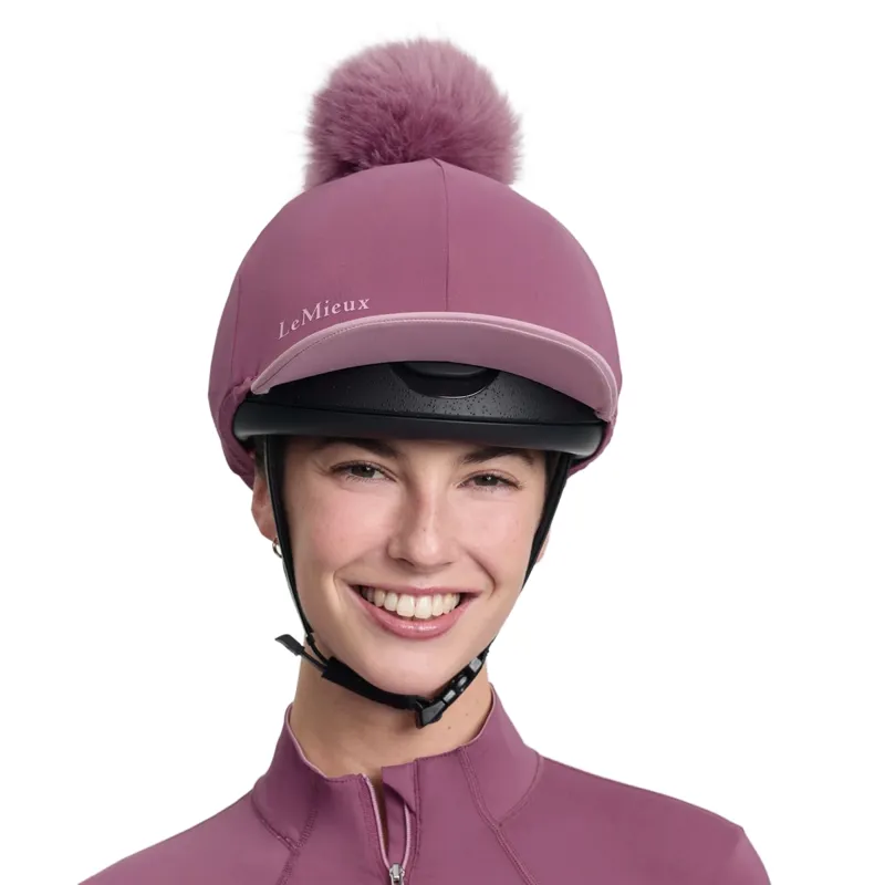 LeMieux Classique Pom Hat Silk - Mallow-4