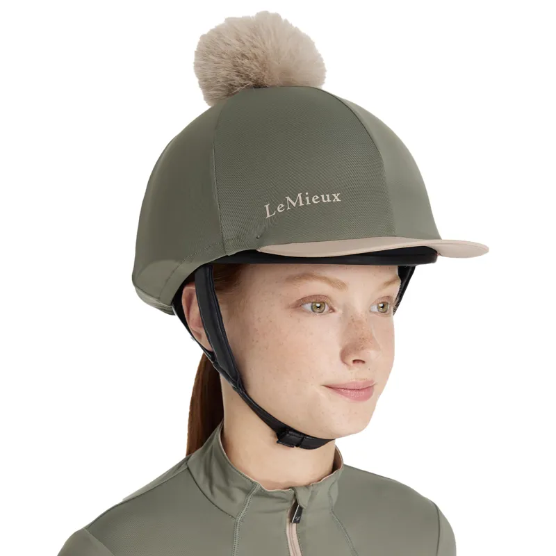 LeMieux Classique Pom Hat Silk - Rosemary-1
