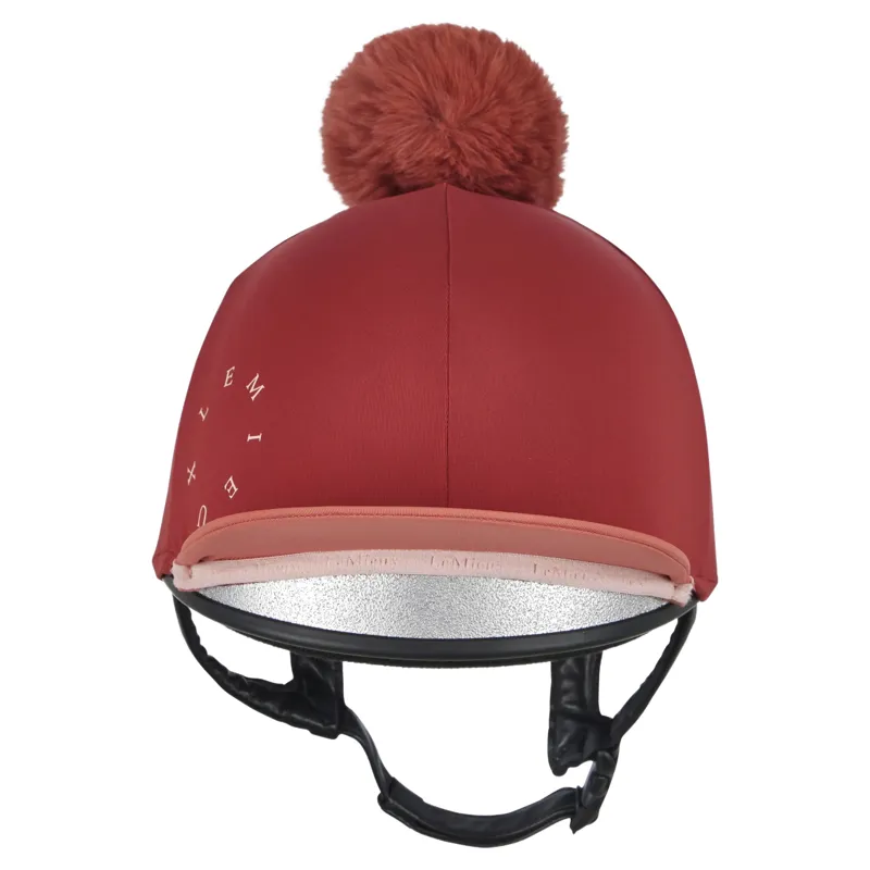 LeMieux Classique Pom Hat Silk - Russet-1