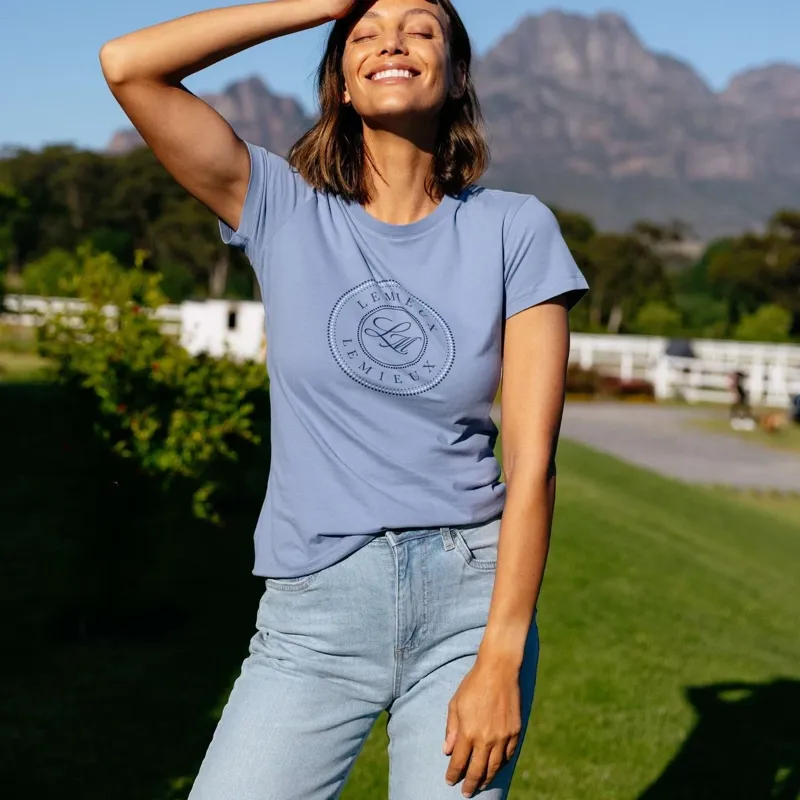 LeMieux Classique Womens T-Shirt - Powder Blue-7