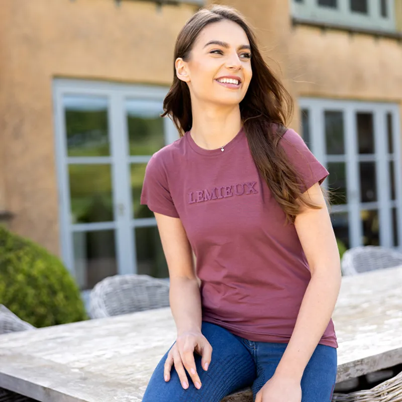 LeMieux Classique Ladies T-Shirt - Rosewood-6
