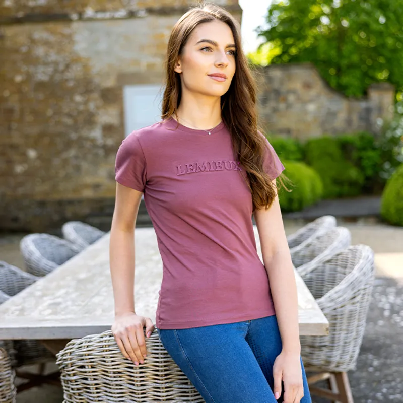 LeMieux Classique Ladies T-Shirt - Rosewood-5