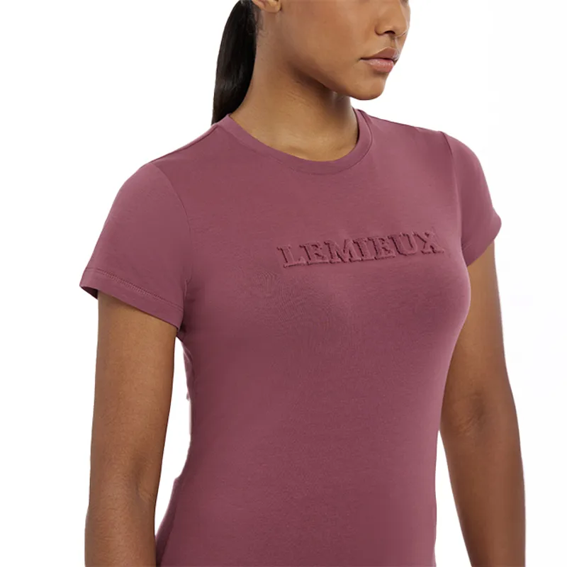 LeMieux Classique Ladies T-Shirt - Rosewood-3