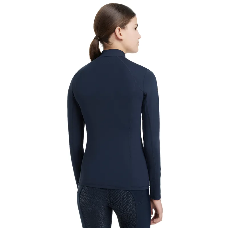 LeMieux Classique Young Rider Long Sleeve Base Layer - Navy-2