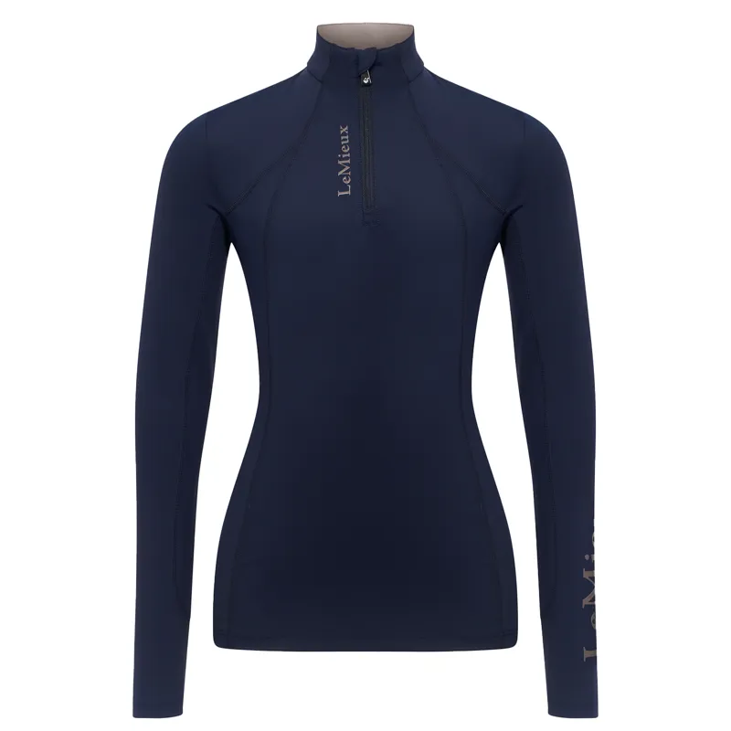 LeMieux Classique Young Rider Long Sleeve Base Layer - Navy-1