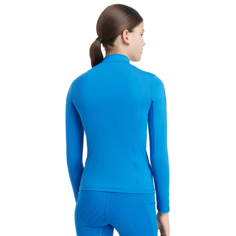 LeMieux Classique Young Rider Long Sleeve Base Layer - Benetton Blue-1