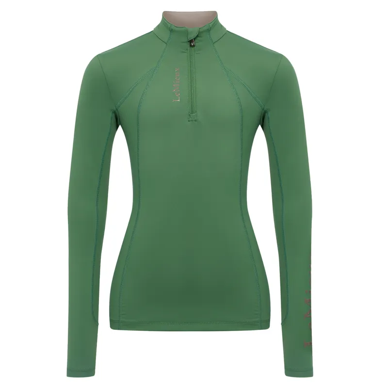 LeMieux Classique Young Rider Long Sleeve Base Layer - Hunter Green-2