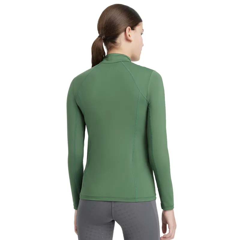 LeMieux Classique Young Rider Long Sleeve Base Layer - Hunter Green-1