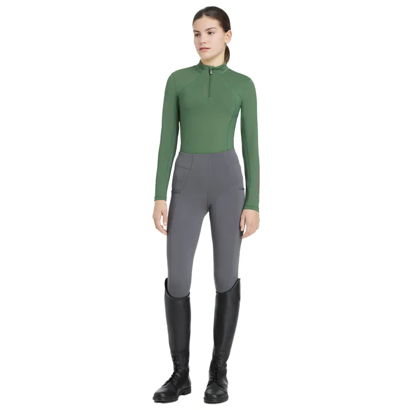LeMieux Classique Young Rider Long Sleeve Base Layer - Hunter Green-4