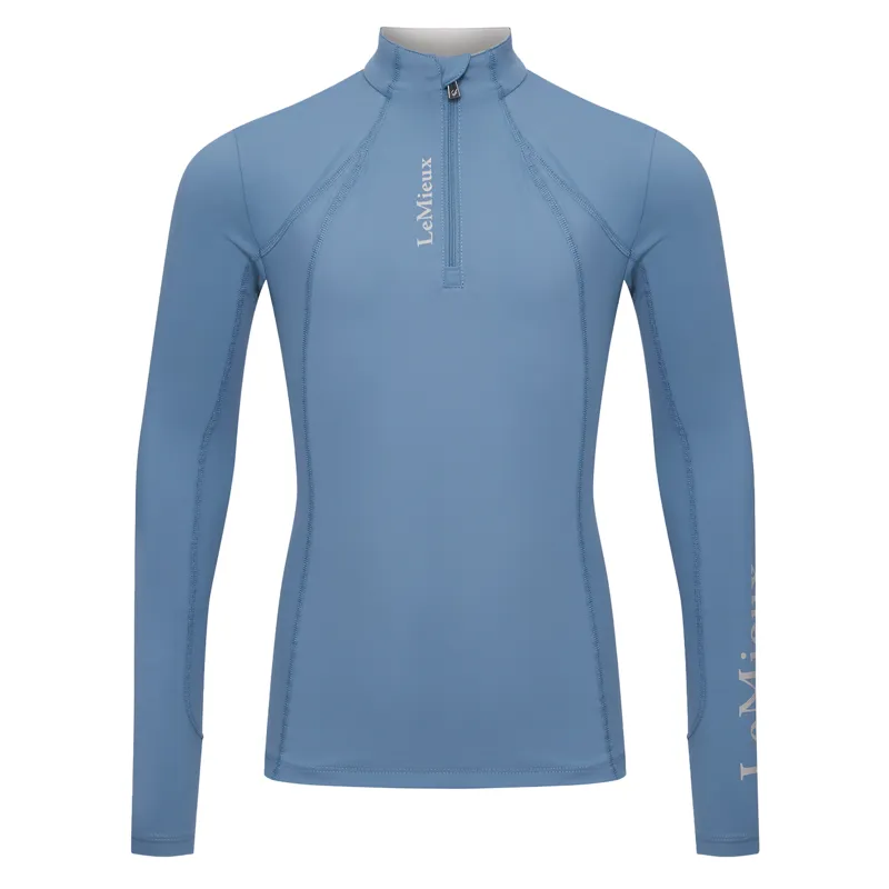 LeMieux Classique Young Rider Long Sleeve Base Layer - Ice Blue-2