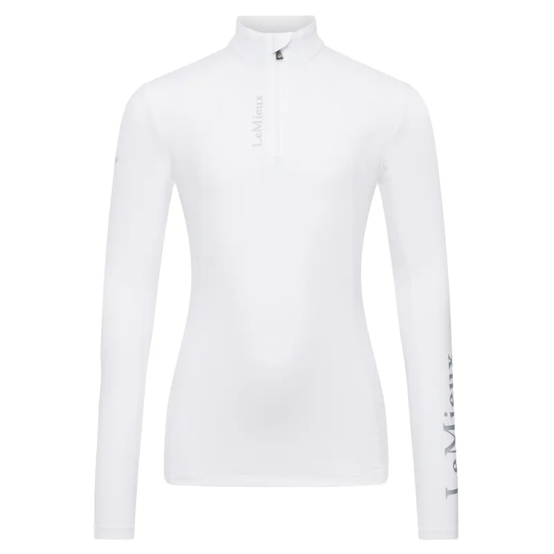 LeMieux Classique Young Rider Long Sleeve Base Layer - White