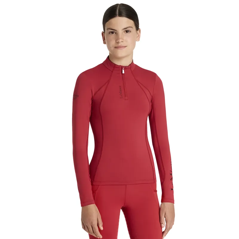 LeMieux Classique Young Rider Long Sleeve Base Layer - Chilli